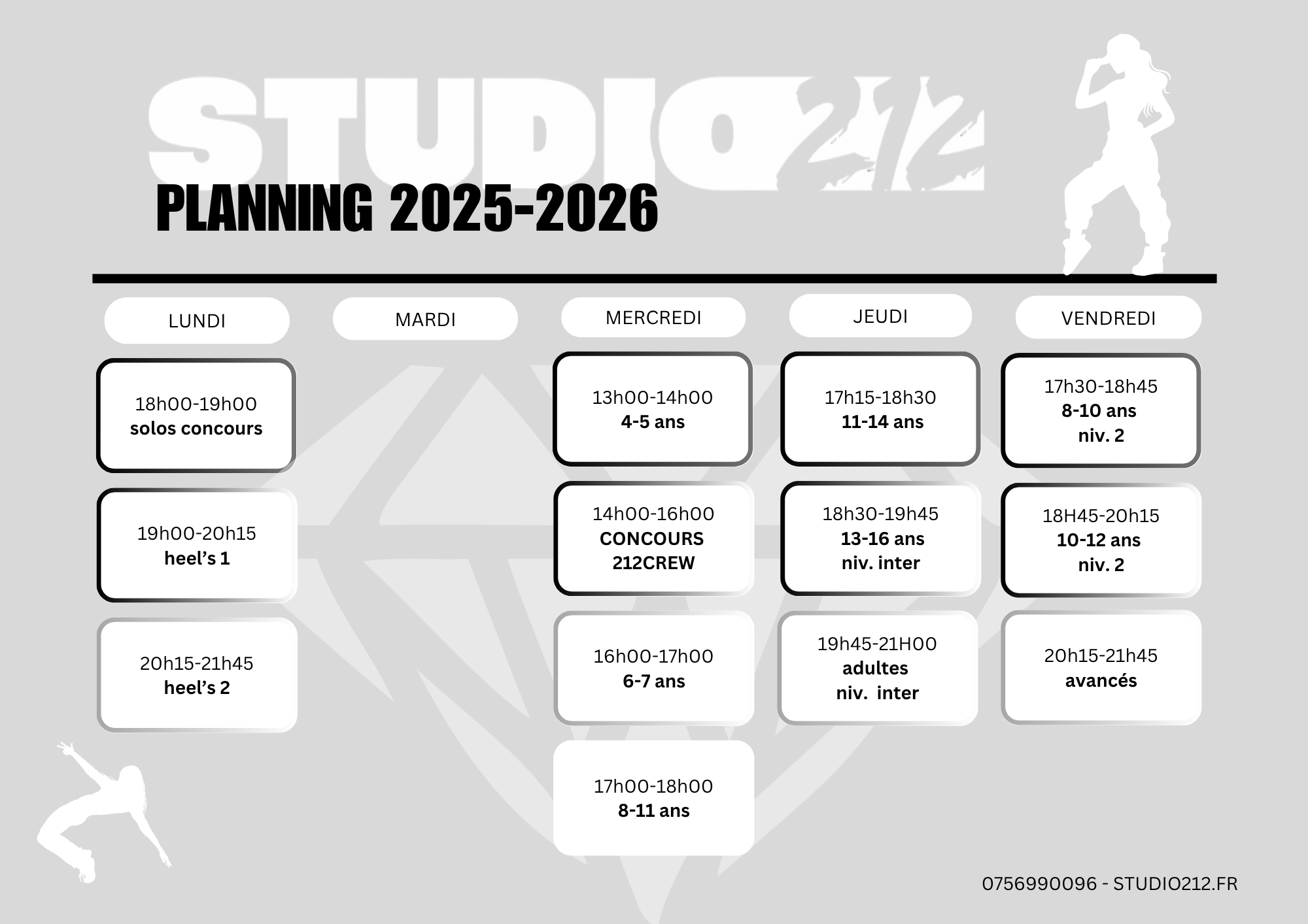 Black and White Illustrative Gym Schedule-4